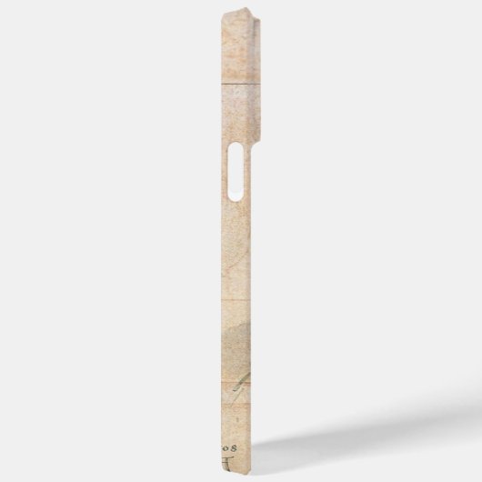 OWL, PIink, Sepia Monogramm Case-Mate iPhone Hülle (Rückseite / Rechts)