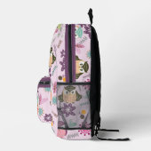 Owl Pink Bedruckter Rucksack (Rechts)