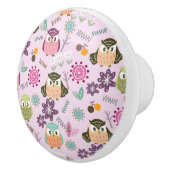 Owl Pink Keramikknauf (Rechts)