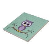 Owl Polka Dot Tile Fliese (Seite)