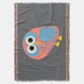 Owl Pop Art Decke (Vorderseite Vertikal)