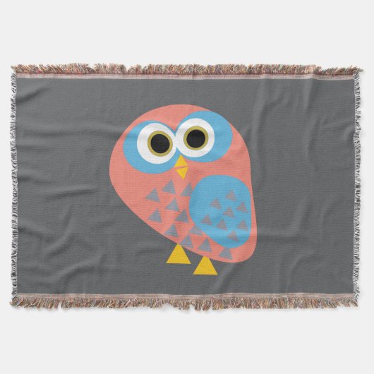 Owl Pop Art Decke (Vorderseite)