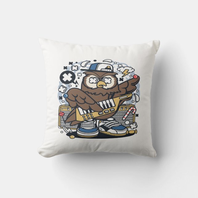 Owl Pop Star Kissen (Vorderseite)