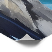 Owl Portrait Gemälde Poster (Ecke)