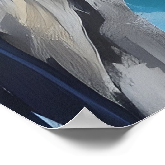 Owl Portrait Gemälde Poster (Ecke)