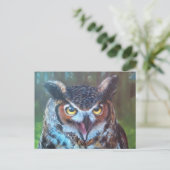 Owl Postcard Postkarte (Stehend Vorderseite)