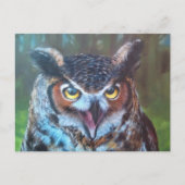 Owl Postcard Postkarte (Vorderseite)