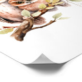 Owl Poster Print (Ecke)
