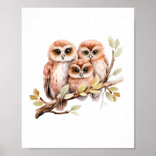 Owl Poster Print (Vorne)