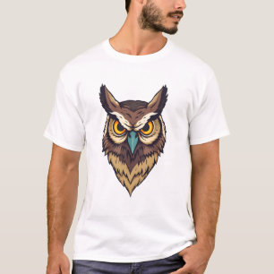 Owl Print Design T-Shirt