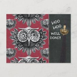 Owl Prüfung Glückwunsch CC0834 Hoo Hoo Gut gemacht Postkarte