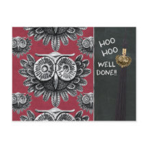 Owl Prüfung Glückwunsch CC0834 Hoo Hoo Gut gemacht