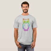Owl Psychedelic Neon Light Tshirt (Vorne ganz)