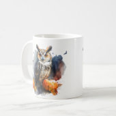 Owl Pumpkin - Halloween Kaffeetasse (Vorderseite Links)