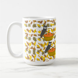 Owl & Pumpkin Harvest" Coffee Mug Kaffeetasse