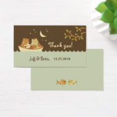 Owl & Pussycat Storybook Wedding (blau und braun) (Schreibtisch)