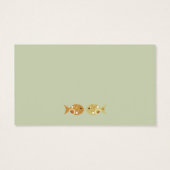 Owl & Pussycat Storybook Wedding (blau und braun) (Rückseite)