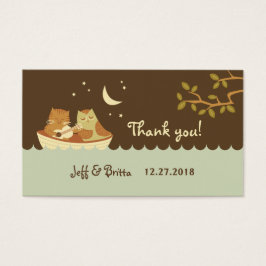 Owl & Pussycat Storybook Wedding (blau und braun)