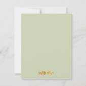 Owl & Pussycat Storybook Wedding (blau und braun) Dankeskarte (Rückseite)