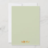 Owl & Pussycat Storybook Wedding (blau und braun) Einladung (Rückseite)