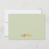 Owl & Pussycat Storybook Wedding (blau und braun) RSVP Karte (Rückseite)