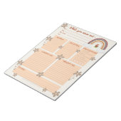 Owl Rainbow Substitution Report Notepad Notizblock (angewinkelt)