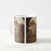 Owl Reading by Moonlight Kaffeetasse (Vorderseite Links)