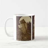 Owl Reading by Moonlight Kaffeetasse (Links)