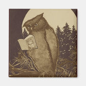 Owl Reading by Moonlight Magnet (Vorne)