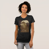 Owl Reading by Moonlight T-Shirt (Vorne ganz)
