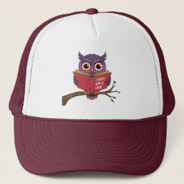 Owl Reading Hat Truckerkappe