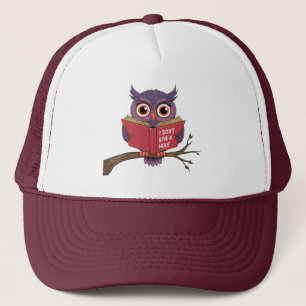Owl Reading Hat Truckerkappe