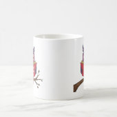 Owl Reading Kaffeetasse (Mittel)