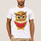 Owl Reading T-Shirt (Vorderseite)