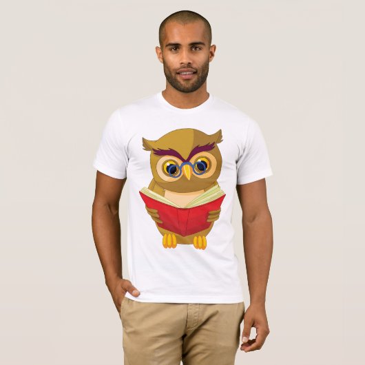 Owl Reading T-Shirt (Vorne ganz)