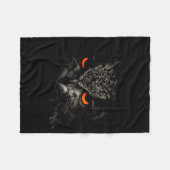 Owl Retro Eye Men Women Kids Gift Apparel Fleecedecke (Vorderseite (Horizontal))