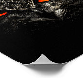 Owl Retro Eye Men Women Kids Gift Apparel Poster (Ecke)