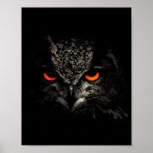 Owl Retro Eye Men Women Kids Gift Apparel Poster (Vorne)