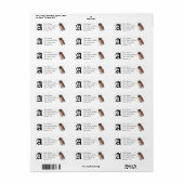 Owl Return Label - Passen Sie es an! (Vorne)