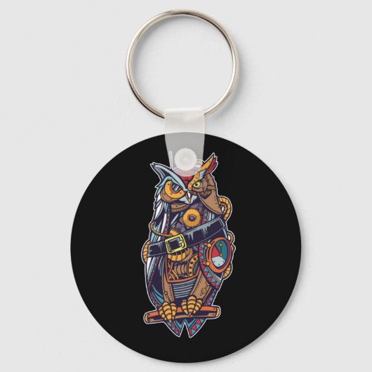 Owl - Roboter Bird Schlüsselanhänger (Vorderseite)