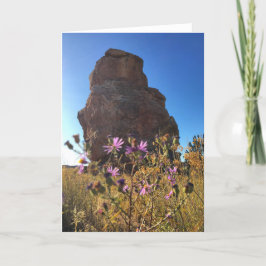 owl rock greeting card (blank inside) karte