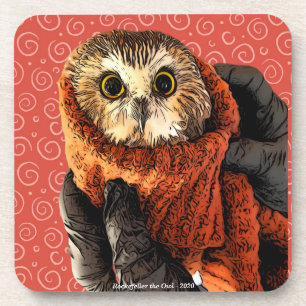 Owl, Rockefeller, Getränkeuntersetzer