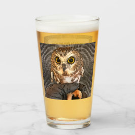 Owl, Rockefeller, Zitat, zweiseitig, Glas