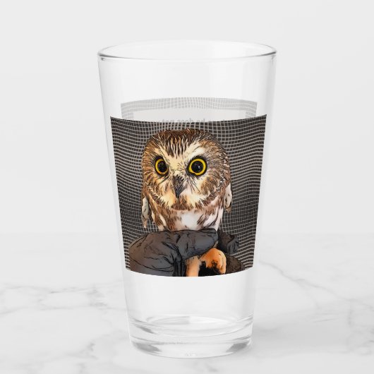 Owl, Rockefeller, Zitat, zweiseitig, Glas (Vorderseite)