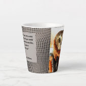 Owl, Rockefeller, Zitat, zweiseitig, Milchtasse (Vorderseite)