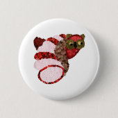 Owl Round Abzeichen Button (Vorderseite)