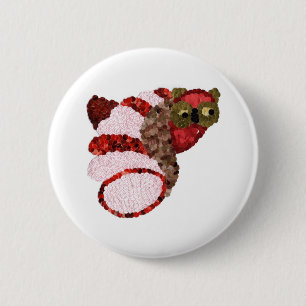 Owl Round Abzeichen Button