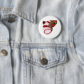 Owl Round Abzeichen Button (Beispiel)