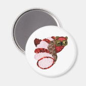 Owl Round Magnet (Vorderseite/Rückseite)