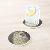 Owl Round Sandstone Untersetzer (Seite)